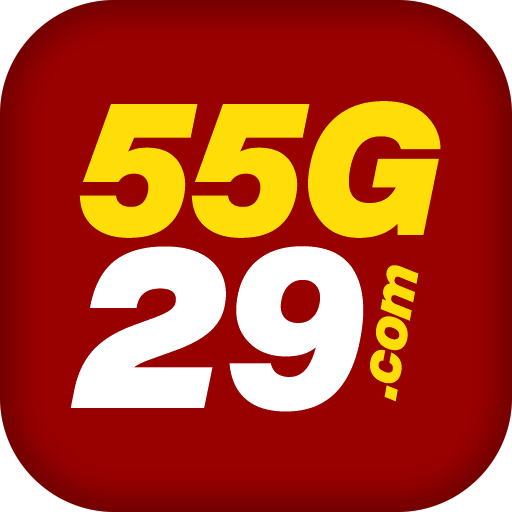 Imagem promocional da 55g29 mostrando a plataforma e suas vantagens
